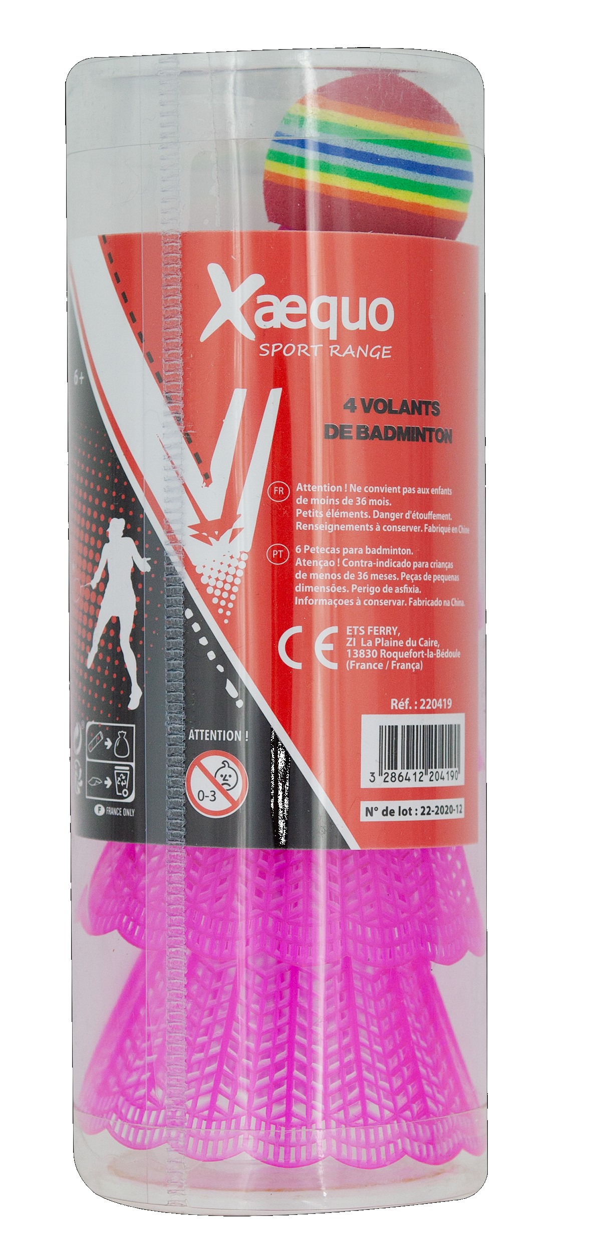 TUBO 4 VOLANTES DE BÁDMINTON XAEQUO DB 24?v=697c0b09a0f95