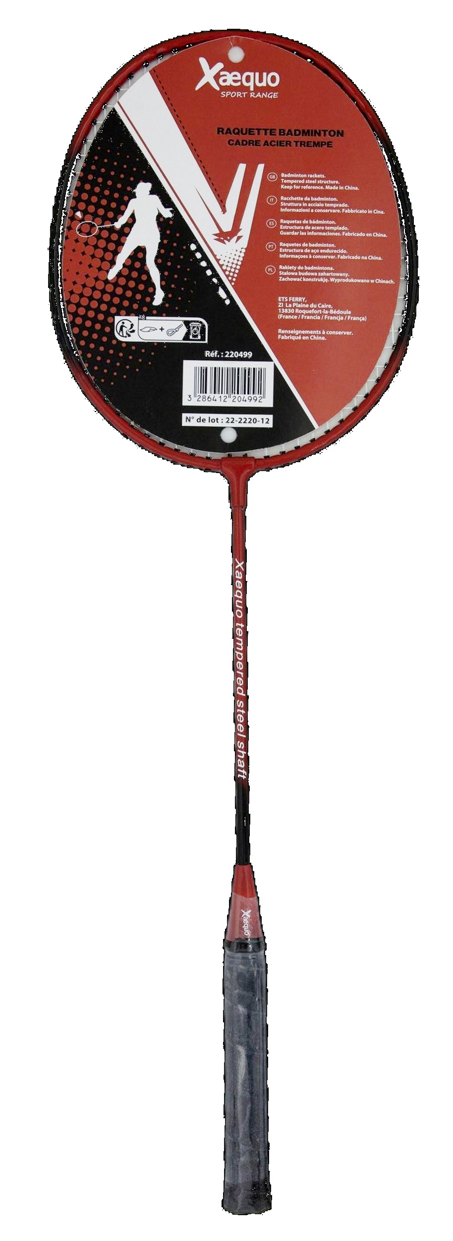 RAQUETA DE BÁDMINTON DE ACERO XAEQUO?v=697c0b0964346