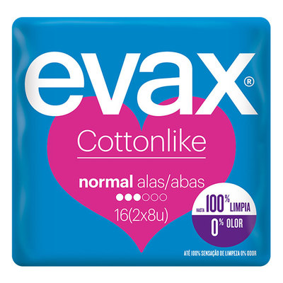 EVAX COMPRESA COTTONLIKE NORMAL ALAS 16UD