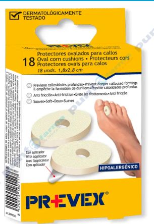 PREVEX PROTECTORES PARA CALLOS 18U