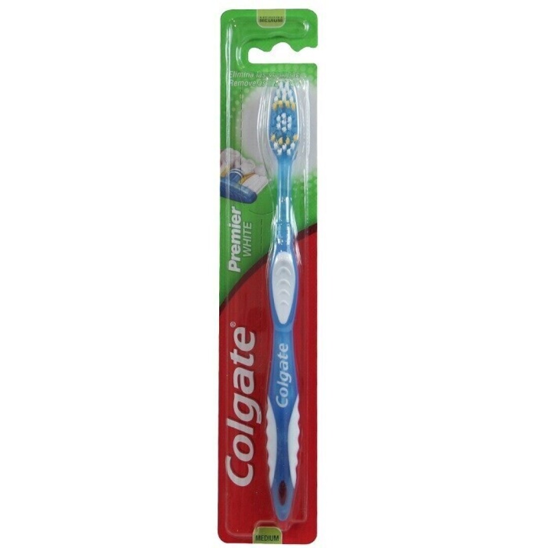 COLGATE CEPILLO DE DIENTES 1 U. MEDIO PREMIER WHIT